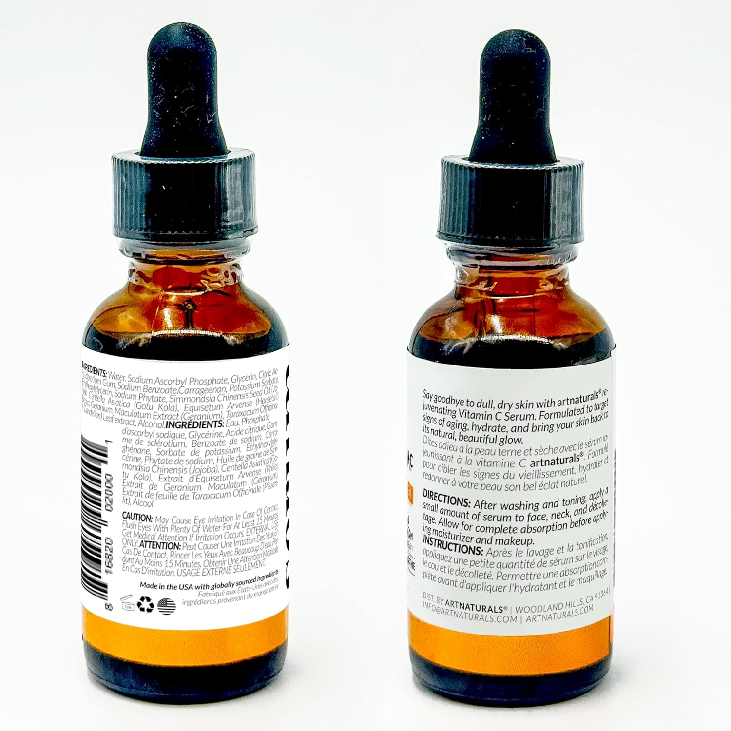 Anti-Aging Vitamin C Serum – 20% Vitamin C with Hyaluronic Acid & Vitamin E | Wrinkle Repair, Dark Spot & Sun Damage Corrector (30ml) - Image 2