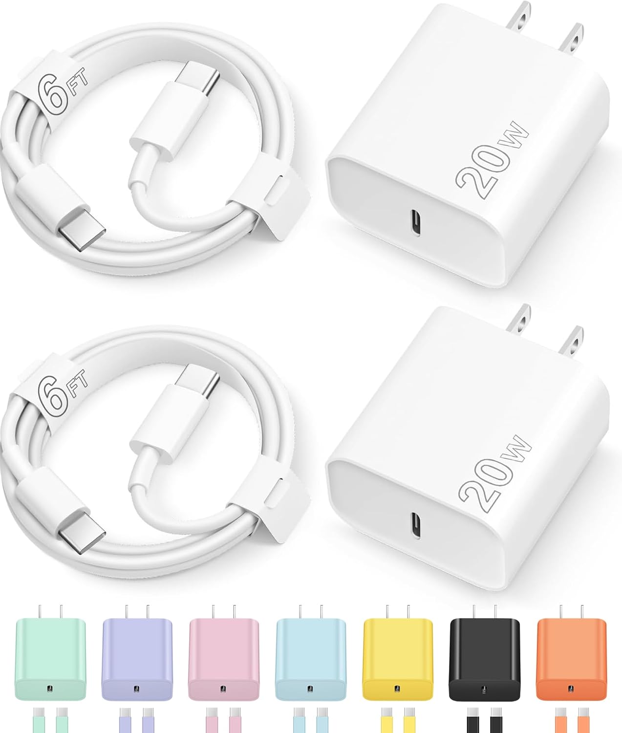 Iphone 17 16 15 Charger Fast Charging, 45w Dual Usb C Phone Charger Block With 10ft Long Type C Cable Cord For Apple Iphone 17/pro/pro Max/17 Air/16 Pro/16 Pro Max/15 Plus/15 Pro/ipad/s26 Ultra/s25 - Best Deals USA | SimraCart