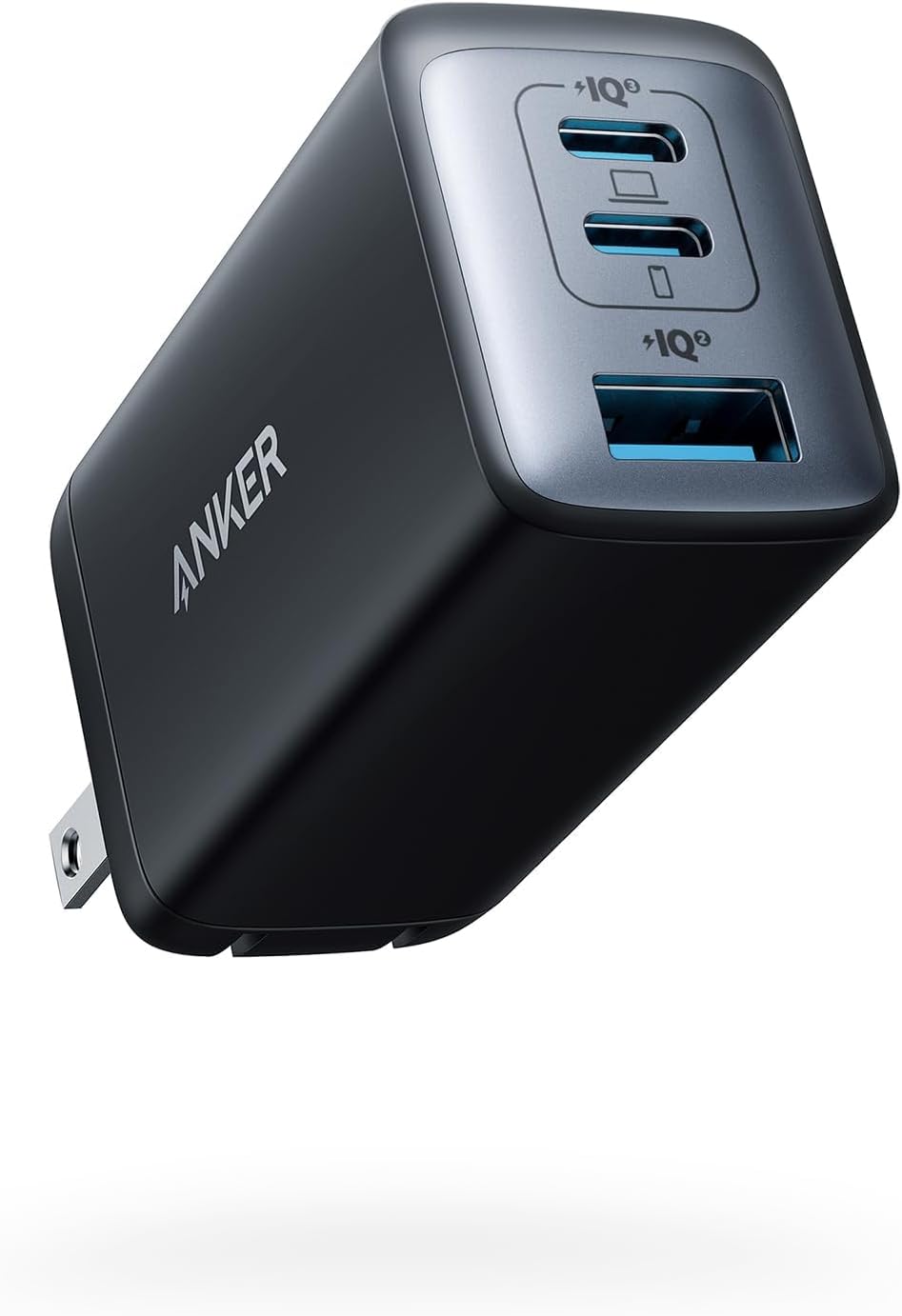 65w 3-port Fast Compact Foldable Usb C Charger Block, Gan Type C Charger Fast Charging For Macbook Pro/air, Ipad Pro, Galaxy S25/s26, Dell Xps 13, Iphone 17/16/15 Series, And More - Black - Best Deals USA | SimraCart