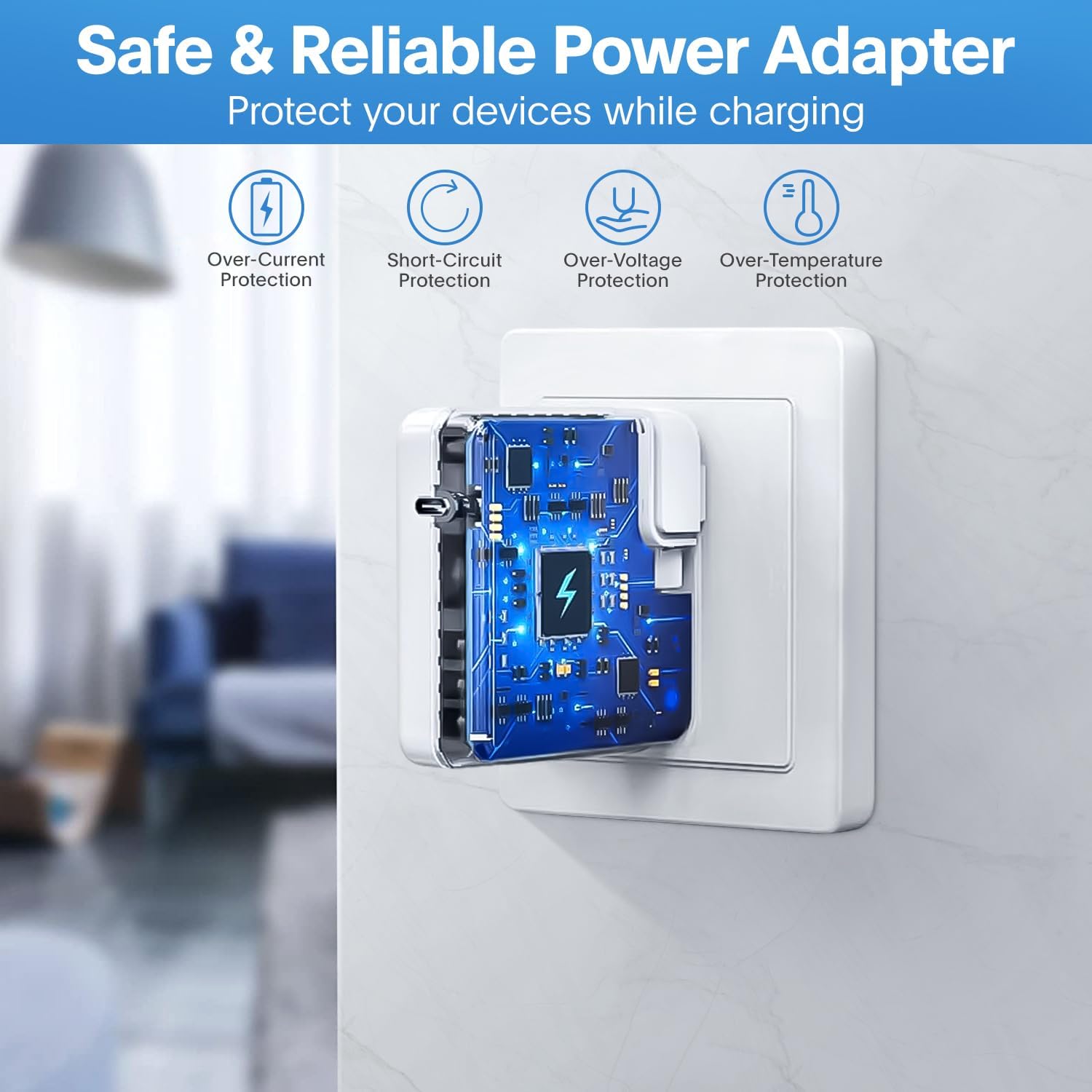 Mac Book Pro Charger - 118W USB C Fast Charger Power Adapter, Compatible with MacBook Pro/Air M5 M4 M3 M2 M1, iPad Pro, Samsung Galaxy and More USB-C Devices, Include 7.2ft Type C Cable - Image 4