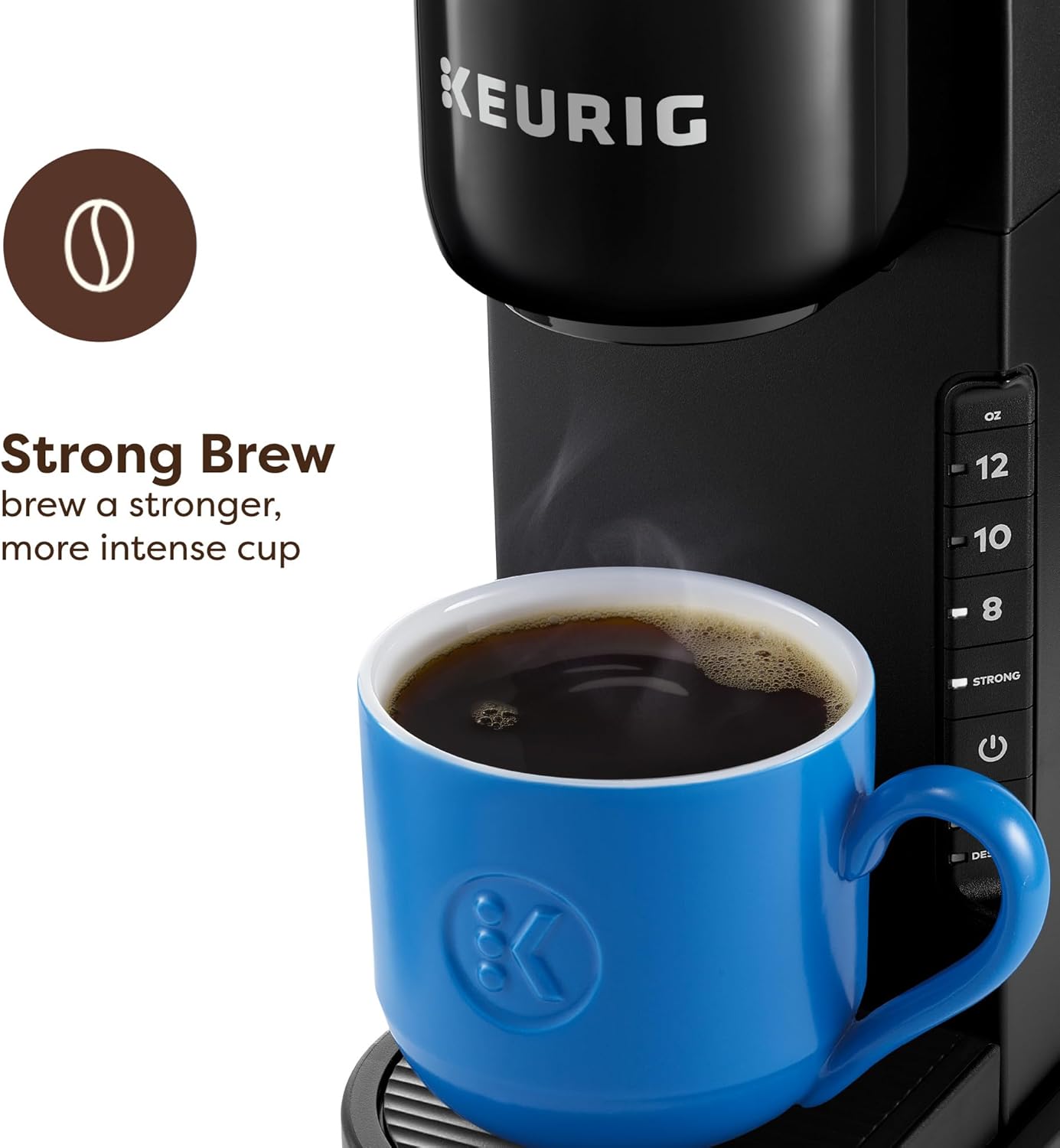 Keurig K-Express Single Serve K-Cup Pod Coffee Maker, 3 Brew Sizes (8,10,12oz), Strong Button Feature, 42oz Removable Reservoir, Auto-Off, Black - Image 2