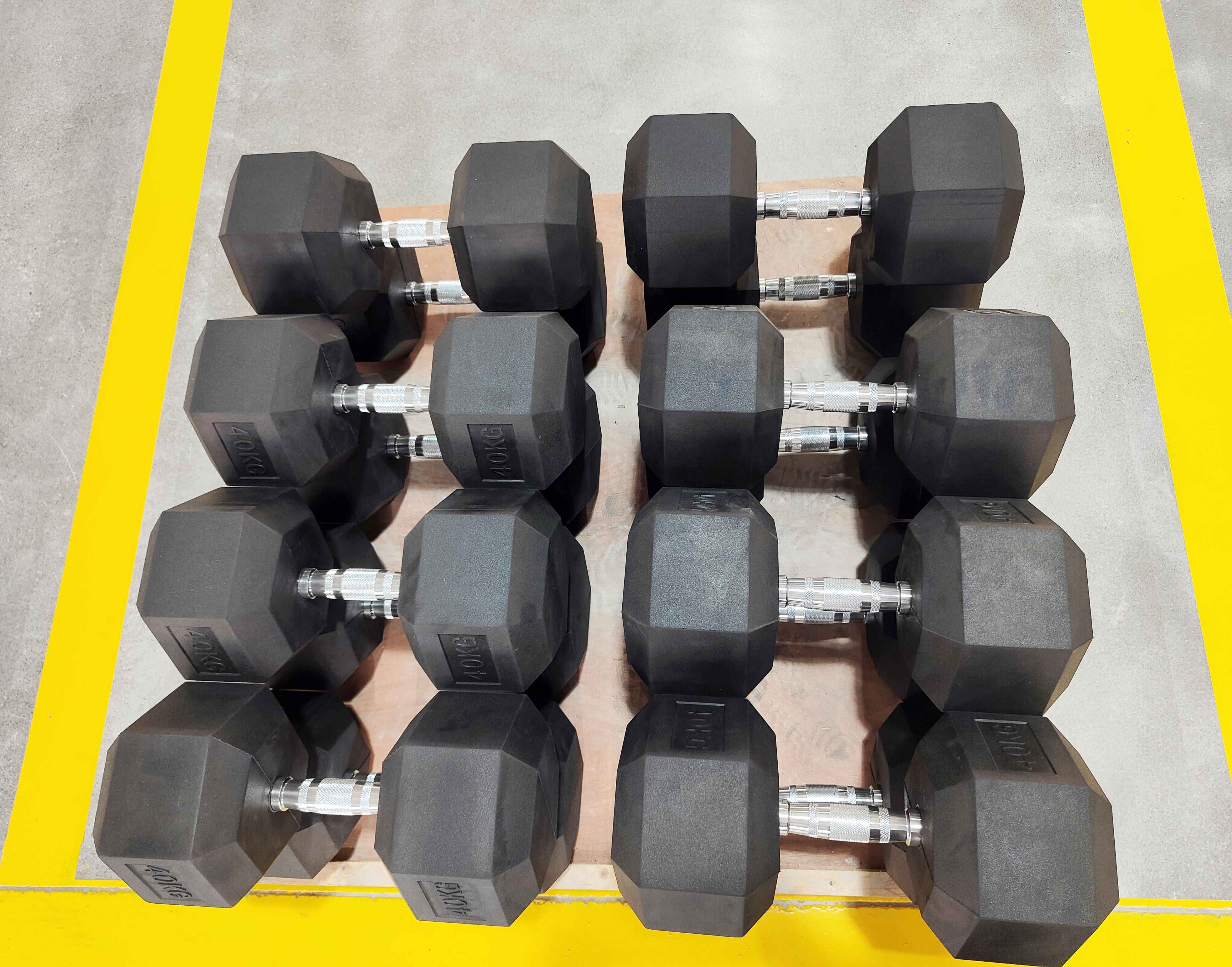 Rizhao Tiger Sports Hex Dumbbell High Quality | Cast Iron & Steel Gym Free Weights Low Price Strength Training Equipment - Buy Online at SimraCart
