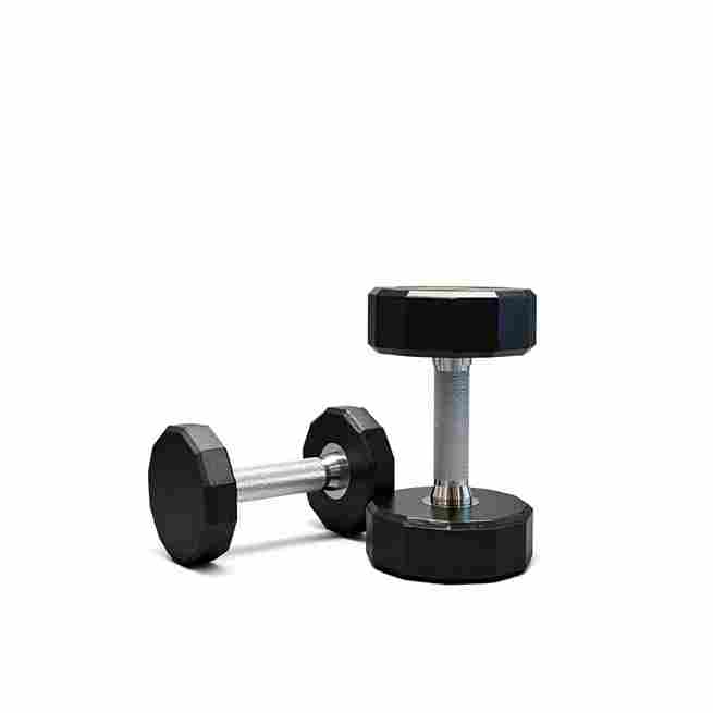 KAISHI Rubber Hex Dumbbells Portable Eco-Friendly | Anti-Slip Handle Free Weights for Home Gym Full Body Workout - Buy Online at SimraCart