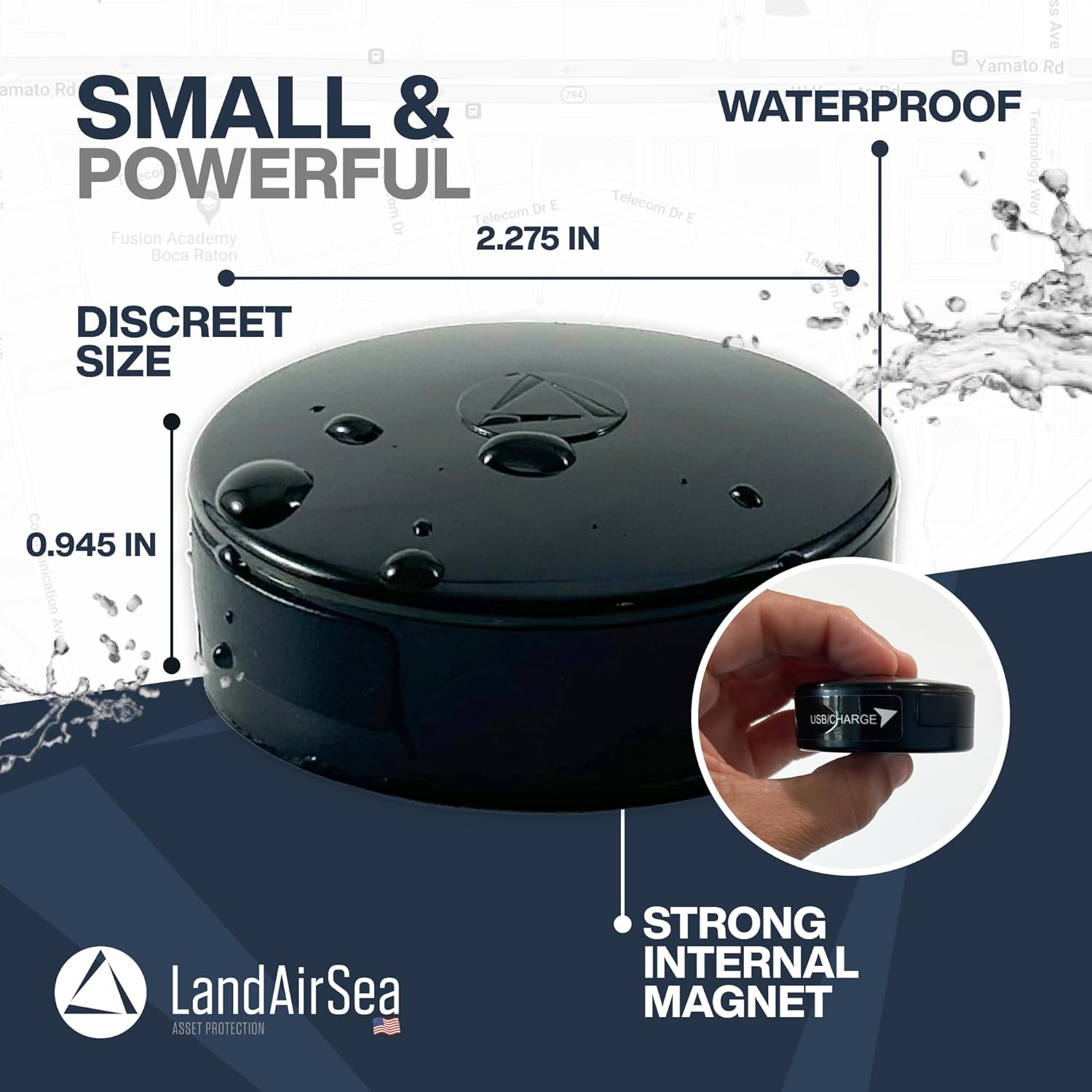 54 GPS Tracker – Made in USA, Long Battery, Magnetic Waterproof Global Vehicle Locator, Subscription Required - Image 3