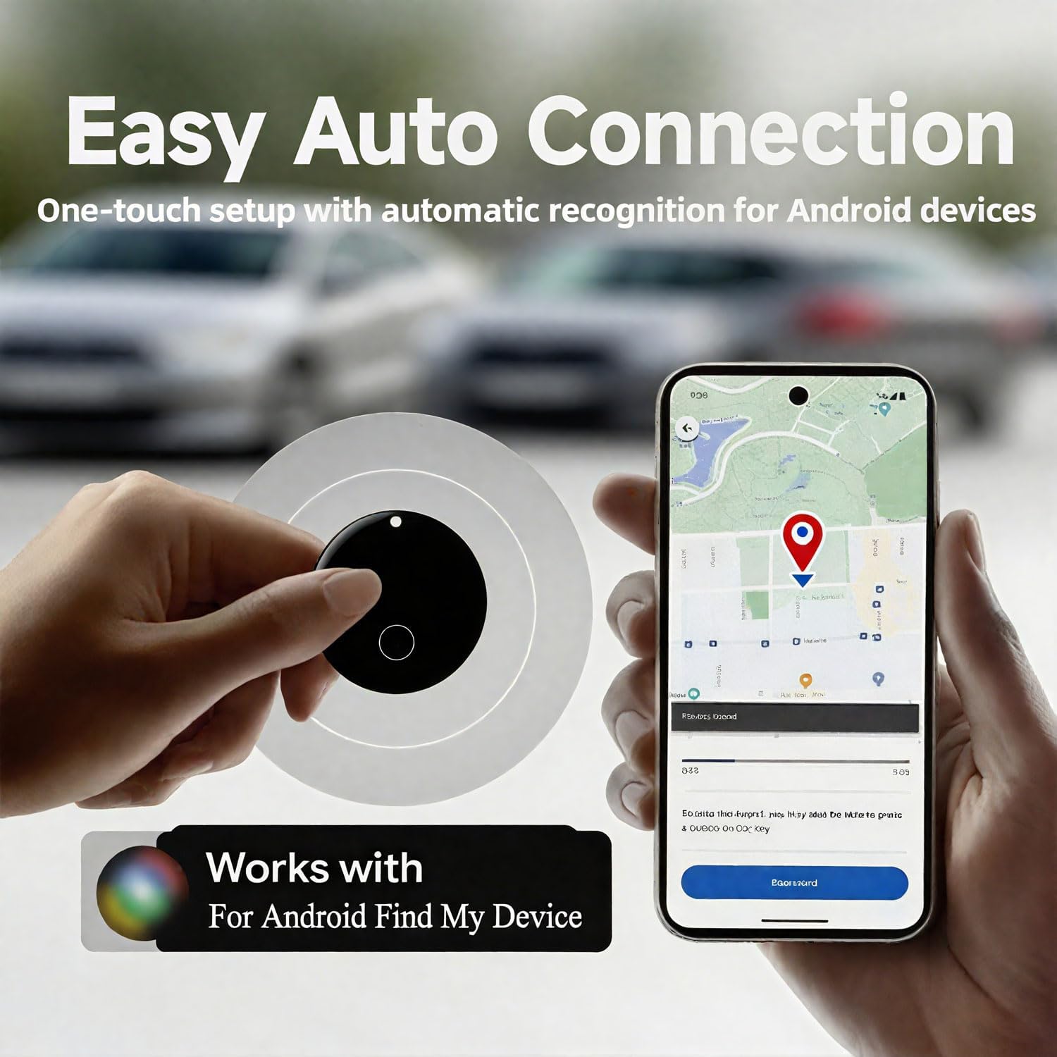 Android GPS Tracker for Vehicles – Hidden Car Tracking Device, No Subscription, Works with Find My, Smart Tag with Audio for Kids, Keys, Dogs, Luggage, Bags (2 Pack) - Image 3