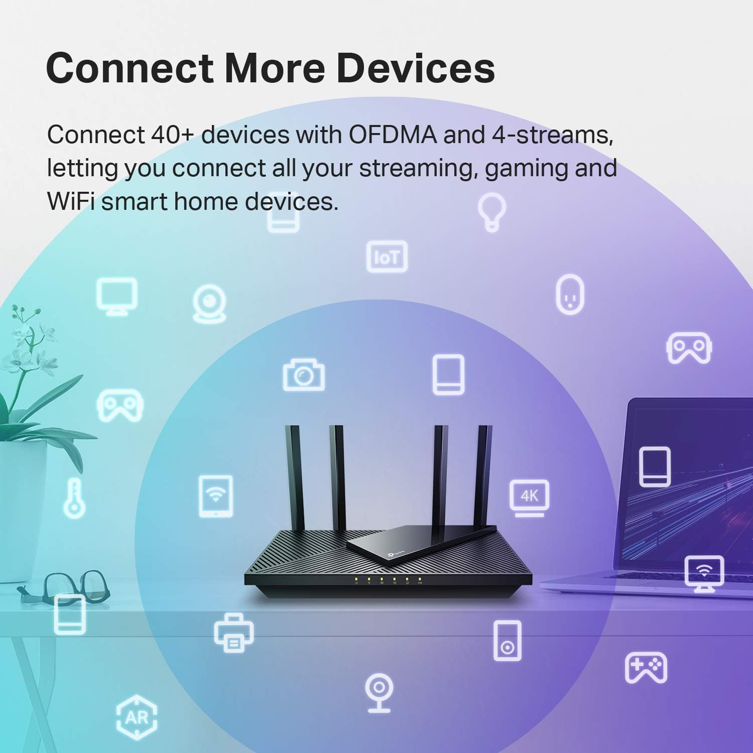 AX1800 WiFi 6 Router (Archer AX21 V5) – Dual Band Gigabit Wireless Internet, Easy Mesh, Alexa Compatible, Certified for Humans, Free Expert Support - Image 3