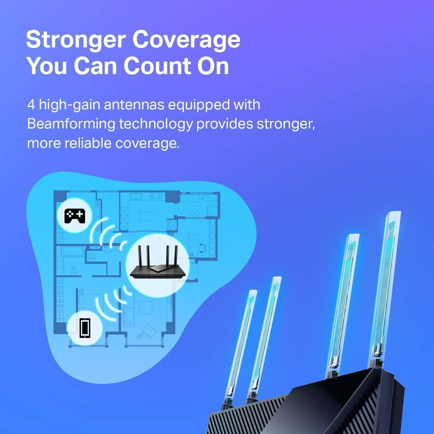 AX1800 WiFi 6 Router (Archer AX21 V5) – Dual Band Gigabit Wireless Internet, Easy Mesh, Alexa Compatible, Certified for Humans, Free Expert Support - Image 4
