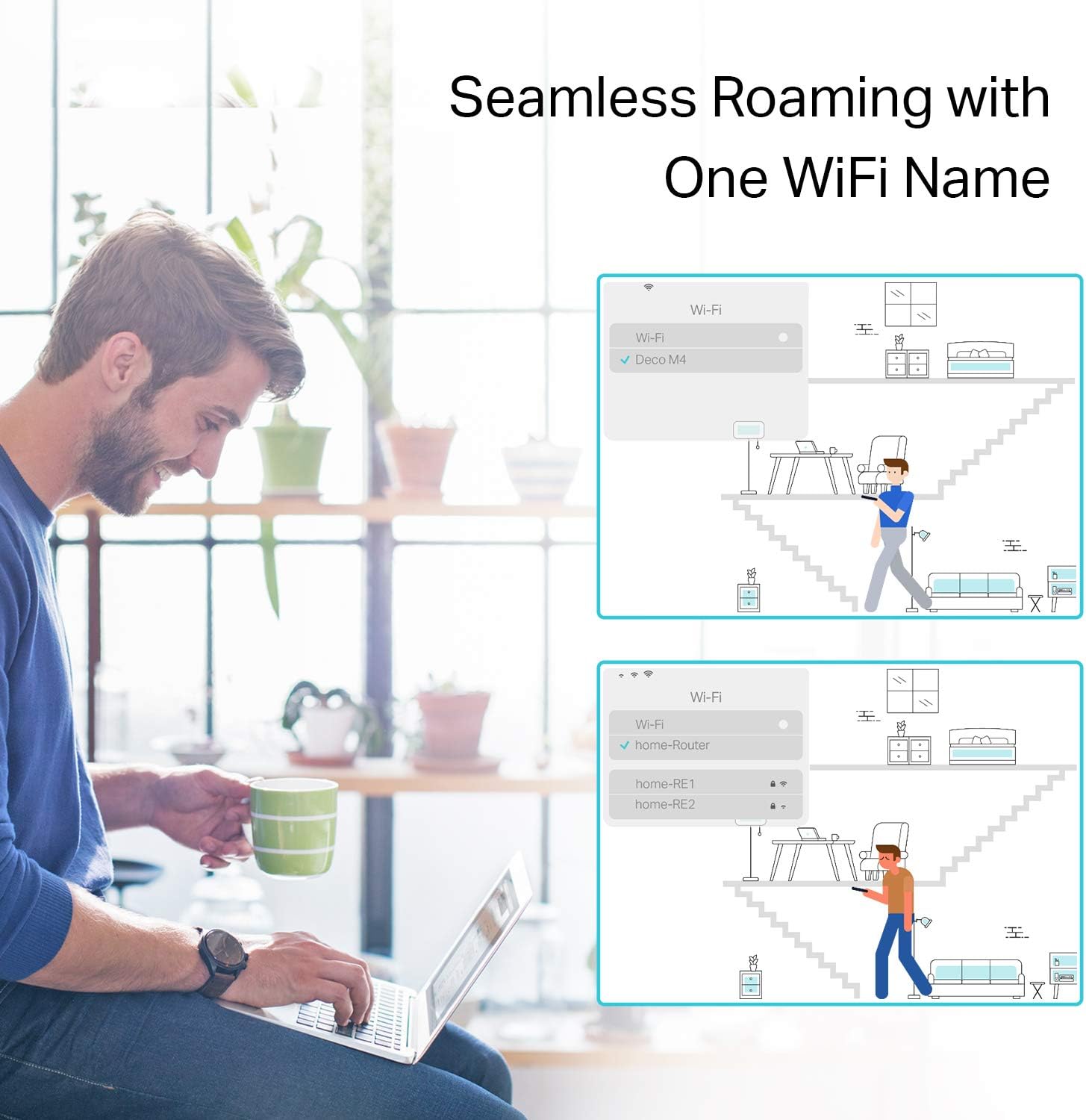 Deco S4 Mesh AC1900 WiFi System (3‑Pack) – Covers 5,500 Sq.Ft, Replaces Router & Extender, Gigabit Ports, Works with Alexa - Image 4
