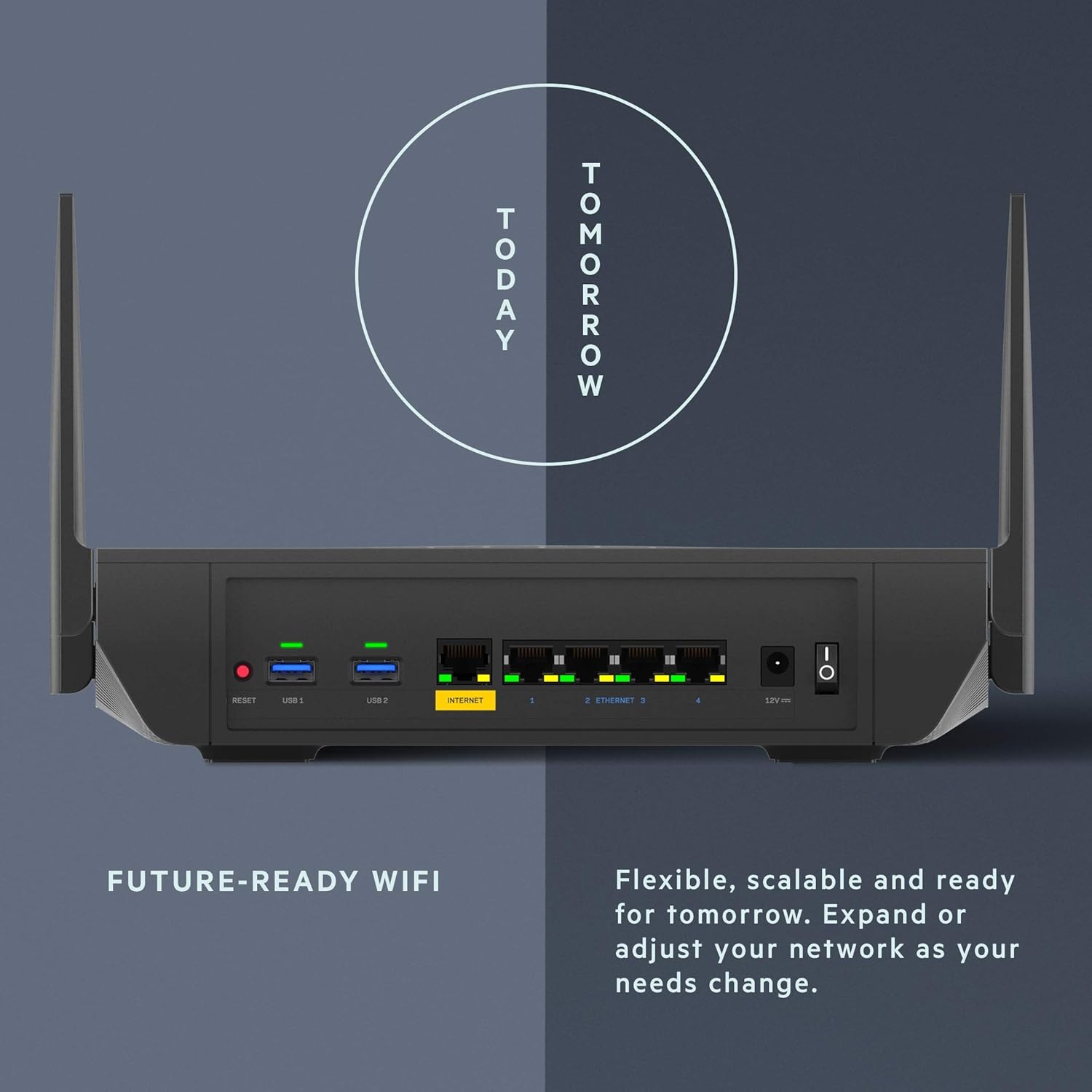 Mesh WiFi 6 Router (MR9600) – Dual‑Band, 3,000 Sq.Ft Coverage, Supports 40+ Devices, Speeds up to 6.0Gbps - Image 3