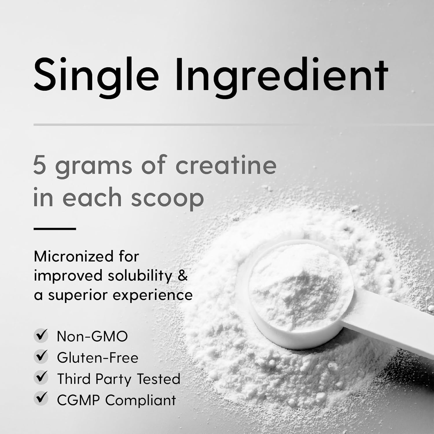 Creatine Monohydrate Micronized Powder 500G - 100 Servings, 5000mg Per Serving (5g) - for Men & Women Muscle Growth & Recovery - UNFLAVORED - Image 3