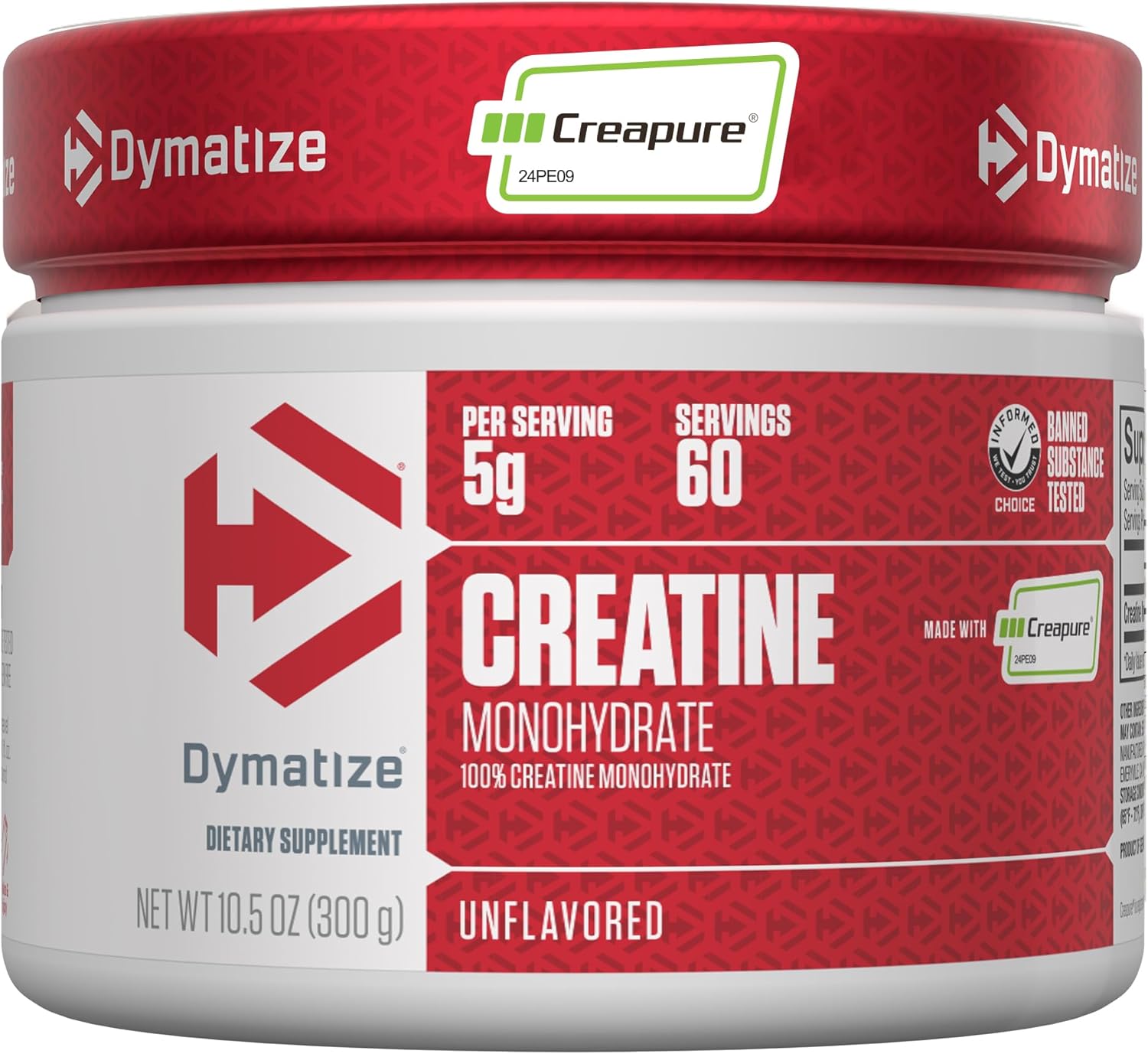 Creatine Monohydrate Powder with Creapure (Product of Germany), 5g Per Serving, 60 Servings (300g), Creatine for Women and Men, Gluten Free, Unflavored – Vegan, Non-GMO, Micronized for Easy Mixing - Buy Online at SimraCart