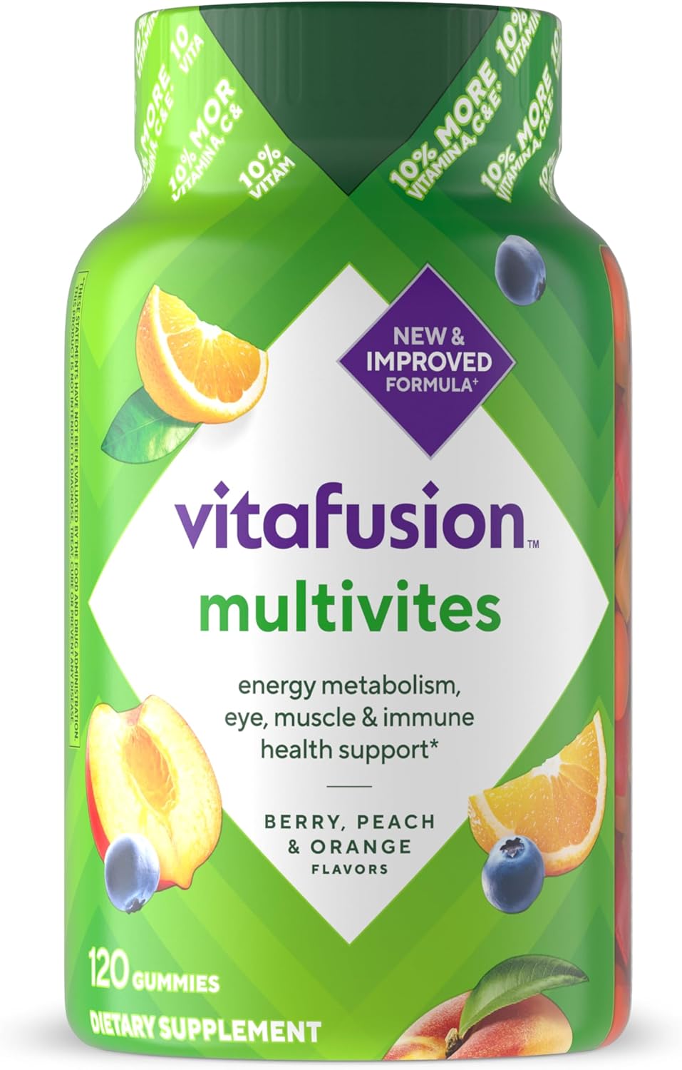 Adult Gummy Vitamins, Daily Multivitamin Gummies for Men & Women with Vitamin C, D3, B12, Zinc for Immune Support, Energy & Bone Health - 120 Count, Natural Berry Flavor - Buy Online at SimraCart