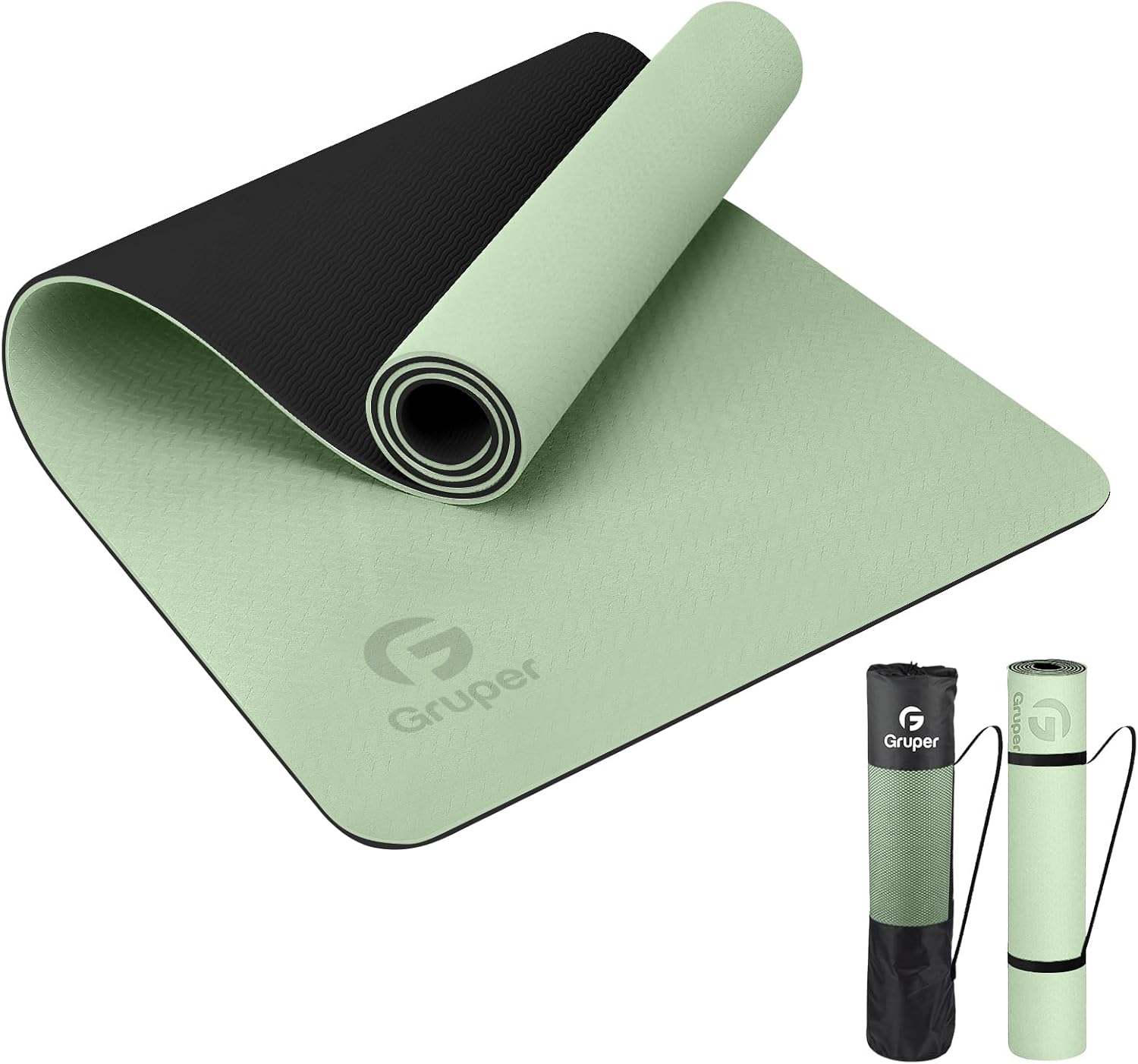 Yoga Mat Non Slip, Eco Friendly Fitness Exercise Mat with Carrying Strap, Pro Yoga Mats for Women, Workout Mats for Home, Pilates and Floor Exercises, 72" x 24" x 6mm Thick, Navy Blue - Buy Online at SimraCart