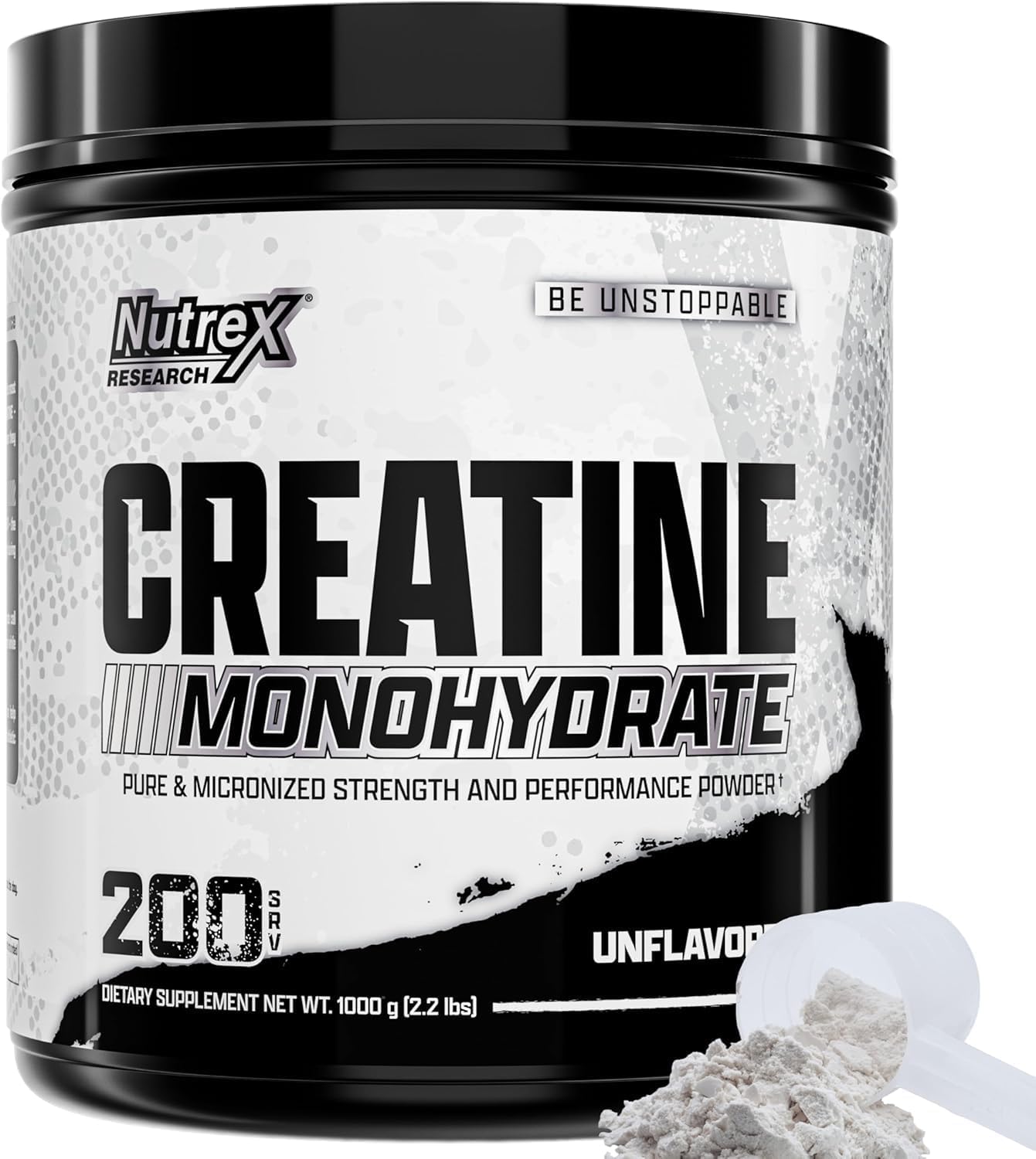 Micronized Creatine Monohydrate Powder – 1KG (200 Servings), Pure & Unflavored, 5g Per Serving, Supports Muscle Gain, Strength, Performance & Recovery - Image 1