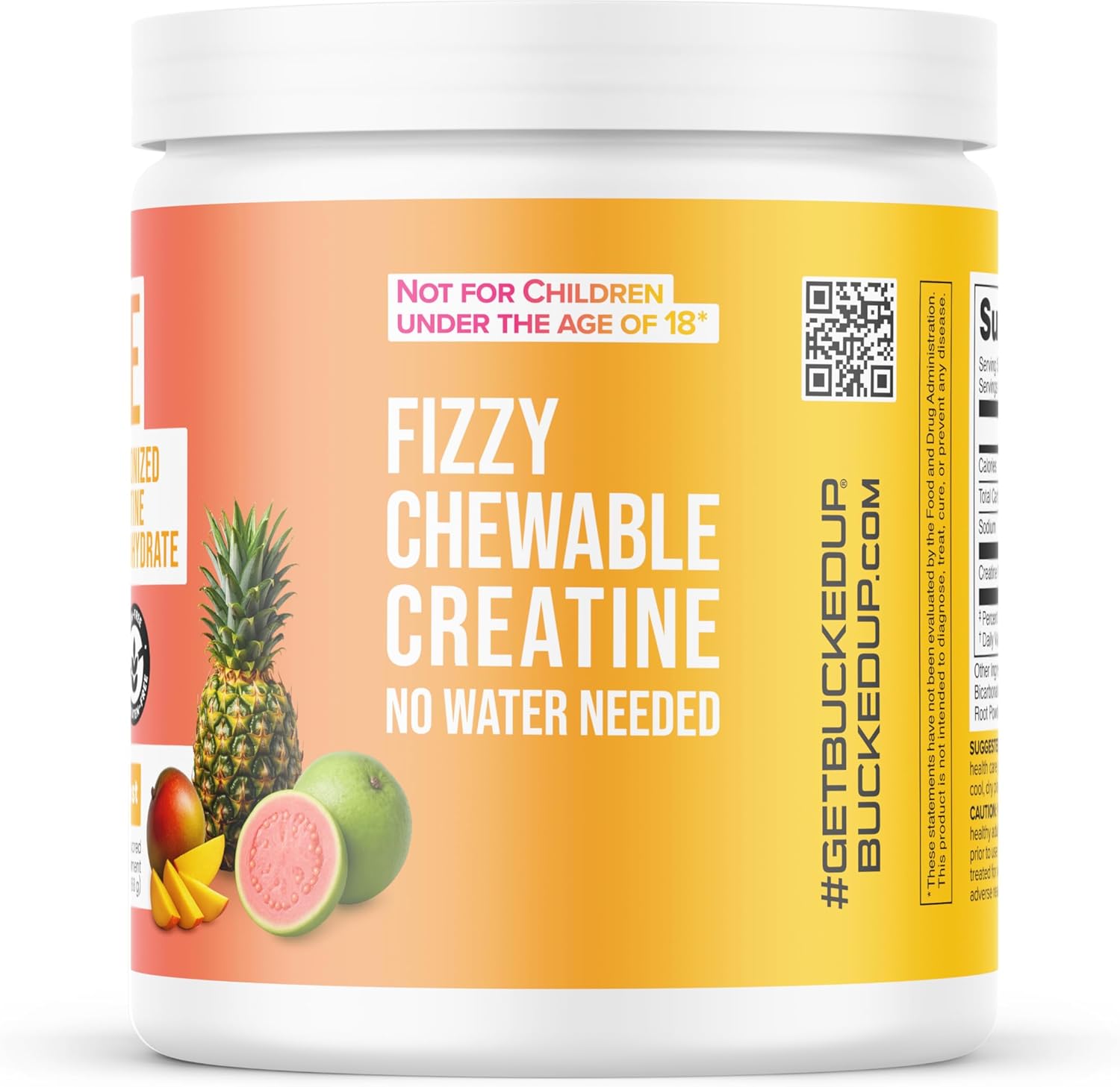 Creatine Candy Tropical Blast – Micronized Creatine Monohydrate, 120 Chewable Tablets (24 Servings), Fizzy Creatine, No Water Needed, Non‑GMO, Gluten‑Free, 3rd Party Tested - Image 3