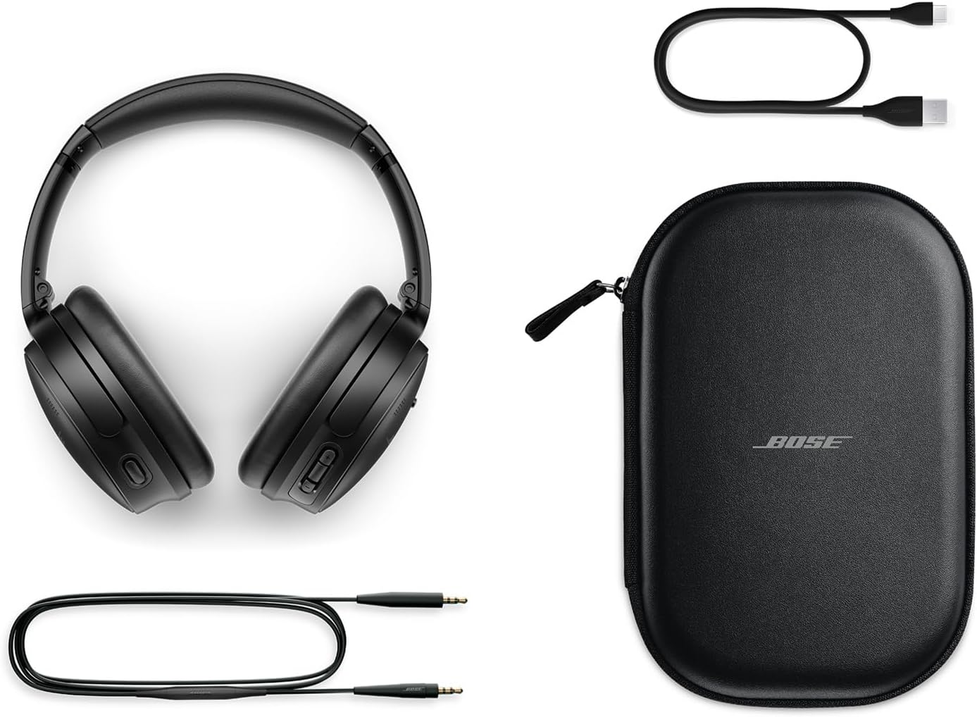QuietComfort Wireless Bluetooth Headphones – Active Noise Cancelling Over‑Ear, Deep Bass, Mic, USB‑C Charging, 24 Hours Playtime, Black - Image 5