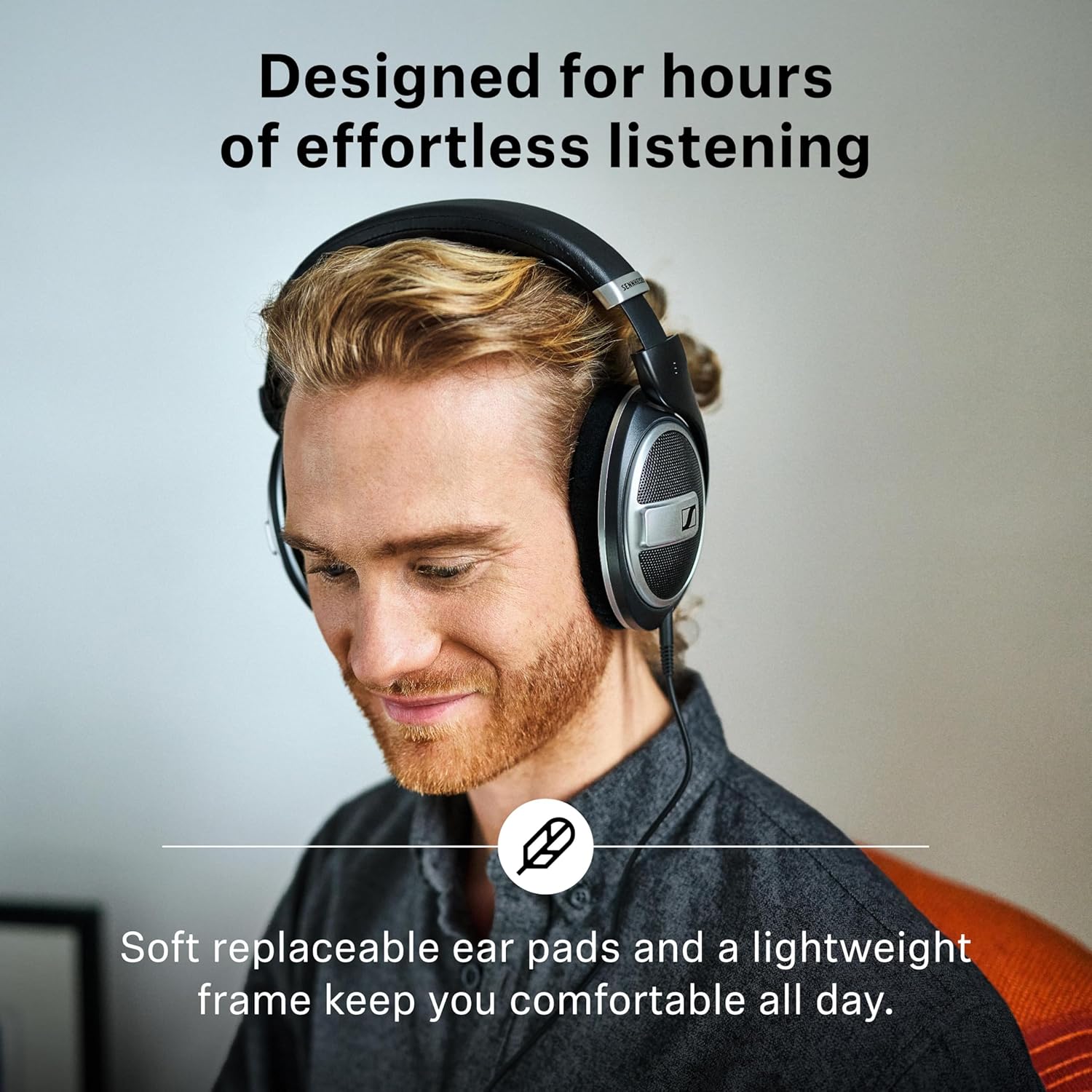 HD 599 SE Open‑Back Over‑Ear Wired Headphones – Premium Design, Balanced Natural Audio, Comfortable Fit for Music, Gaming, School &amp; Work, Black - Image 5