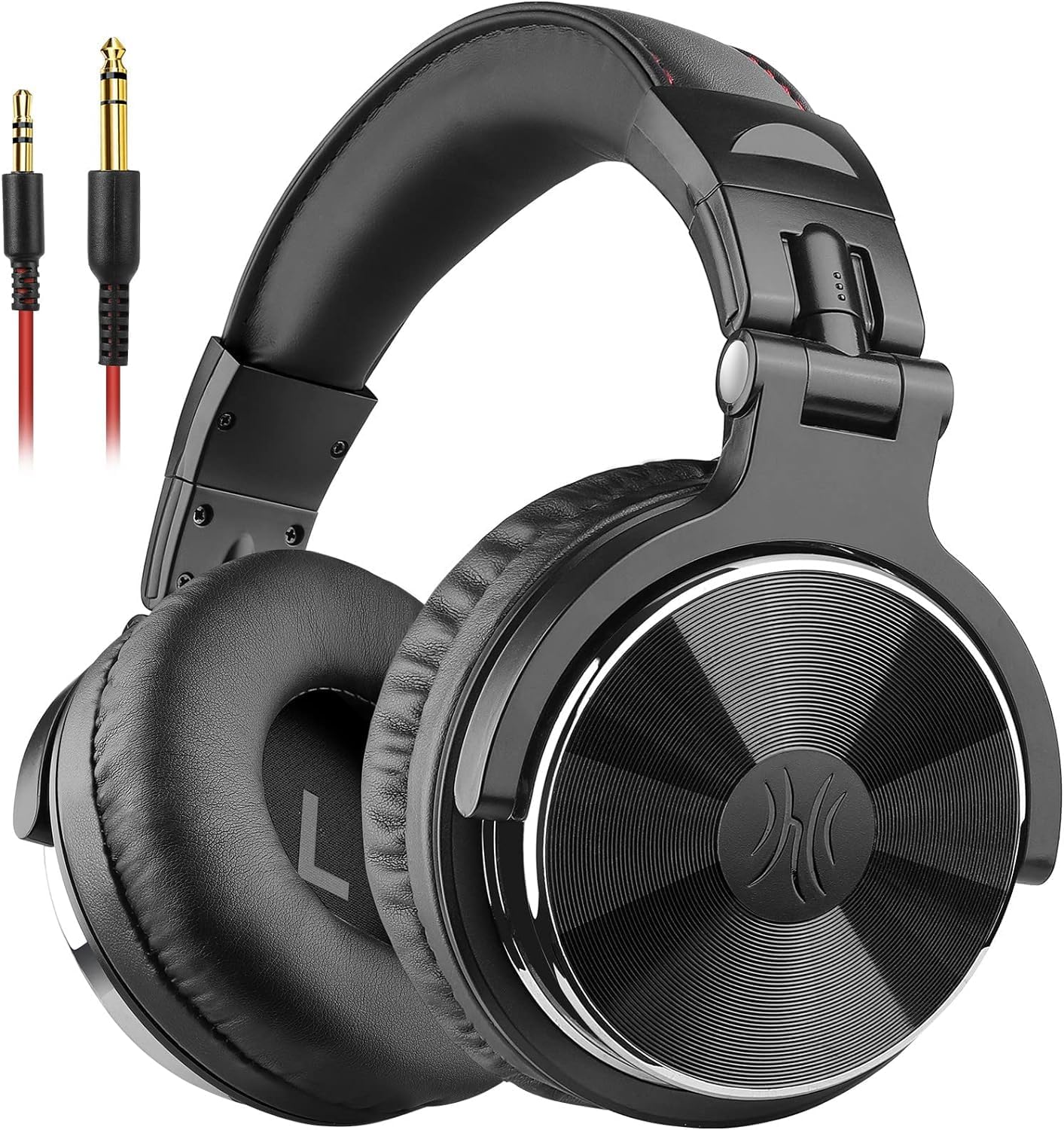 Wired Over‑Ear Hi‑Res Studio Monitor Headphones – 50mm Drivers, DJ Mixing Stereo Headset, 1/4 to 3.5mm Jack for AMP, Computer, Recording, Podcast, Keyboard, Guitar & Laptop – Black - Buy Online at SimraCart