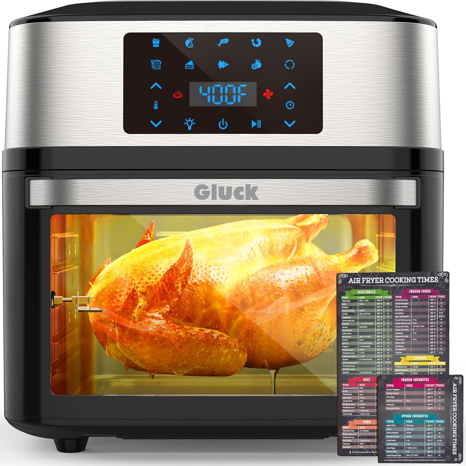 Air Fryer Oven – Large 20 QT 10‑in‑1 Toaster Oven Combo with Window, Rotisserie & 3 Dehydrating Racks – XL Family Size Multifunctional Airfryer Oven - Buy Online at SimraCart