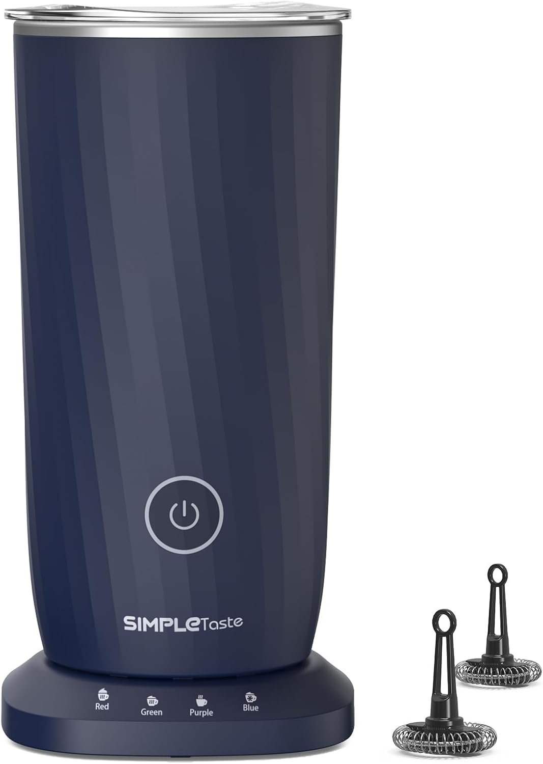 Milk Frother and Steamer – 4‑in‑1 Electric Milk Frother 420ml Automatic Hot & Cold Foam Maker with Temperature Control, Milk Warmer for Latte, Cappuccino, Macchiato & Hot Chocolate (Dark Blue) - Buy Online at SimraCart