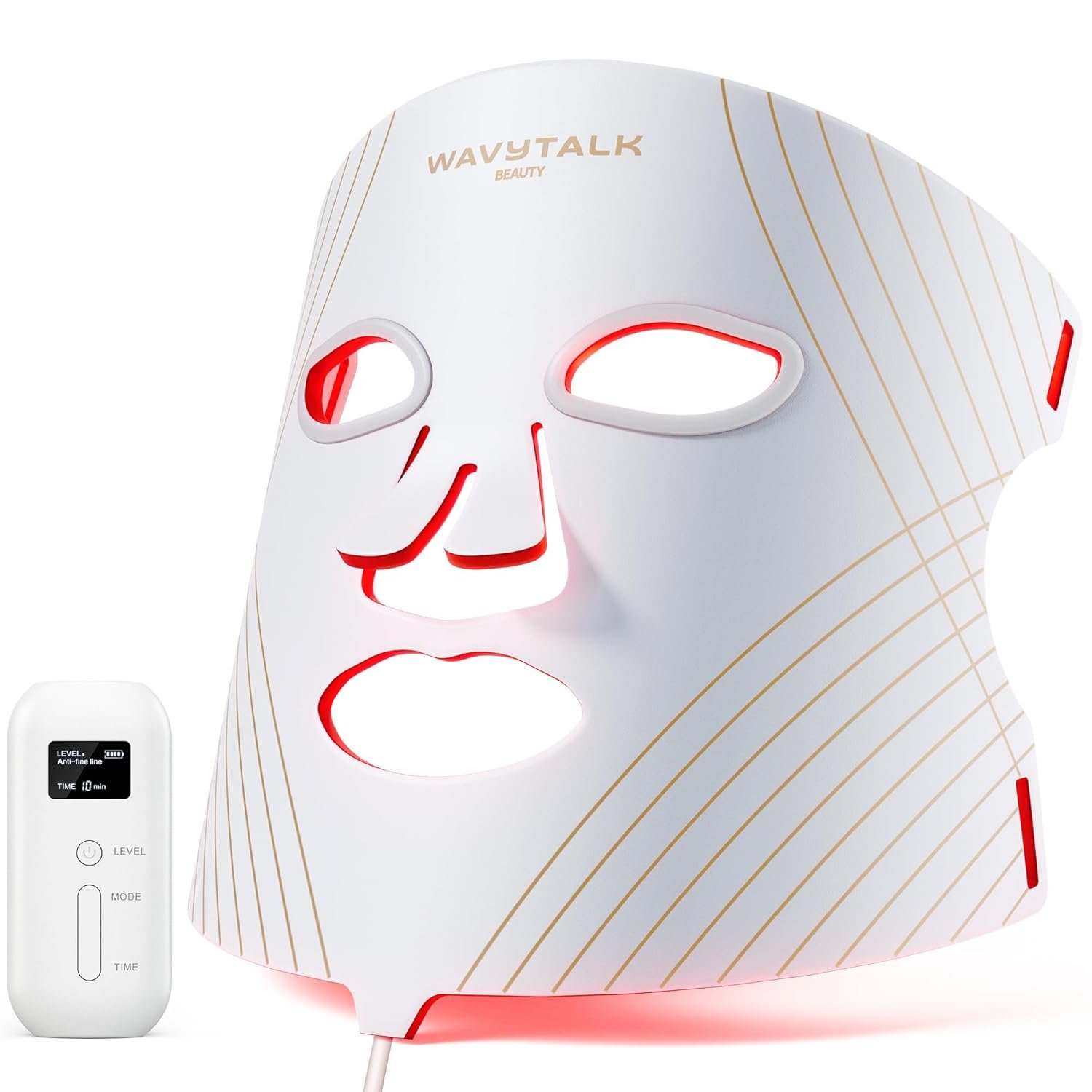 Glow Time Red Light Therapy Face Mask – LED Light Therapy for Acne, Fine Lines & Skin Rejuvenation (Red, NIR, Blue, Amber) - Buy Online at SimraCart