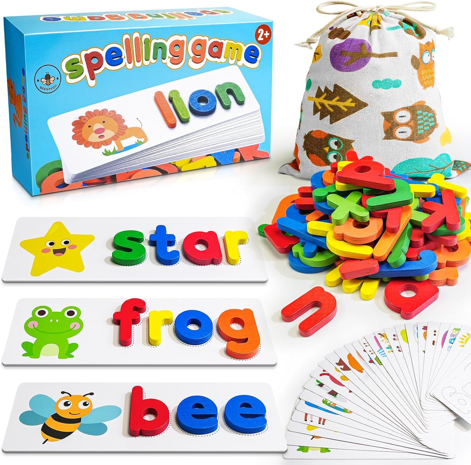 Alphabet ABC Learning Wooden Puzzle Flash Cards – Letter Matching Educational Toy for Toddlers & Preschoolers Ages 3-5 - Buy Online at SimraCart