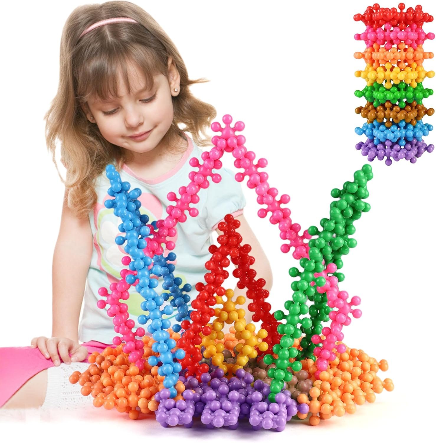 200 Pieces Building Blocks Discs Set – STEM Interlocking Educational Toy for Preschool Boys & Girls Ages 3+, Safe Solid Plastic Material - Buy Online at SimraCart