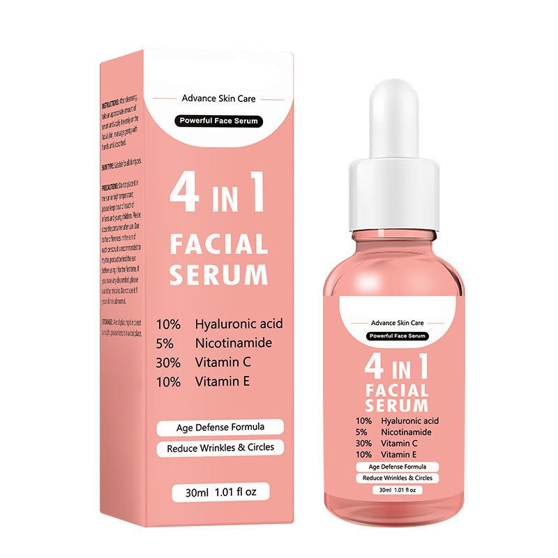 4-in-1 Face Serum For Firming & Hydrating – Anti-aging, Skin Tightening, Deep Moisturizing & Brightening Formula For Women (30ml) - Best Deals | SimraCart