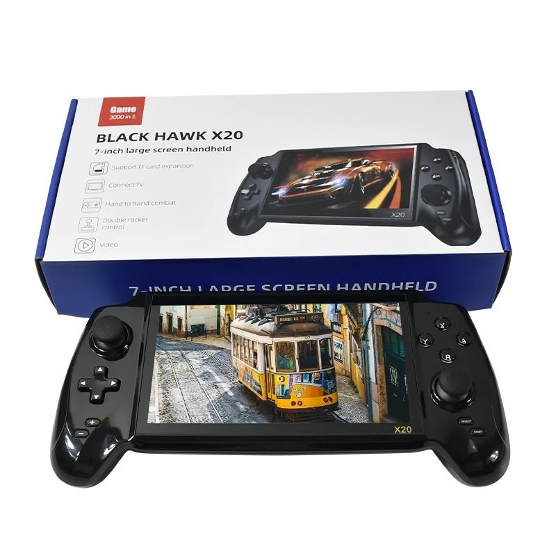 Ylw X20 Portable Retro Handheld Video Game Console – 7.0 Inch Hd Screen With Built-in 3000 Games, Music & Video Player, Perfect Gift For Kids - Best Deals | SimraCart