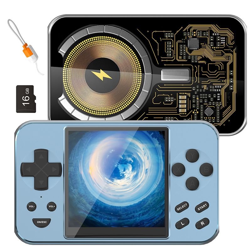 Android Handheld Game Console – Wi-fi Enabled, 6000+ Built-in Classic Games, 480x320 Hd Display, Portable Retro Gaming Device (blue) - Best Deals | SimraCart