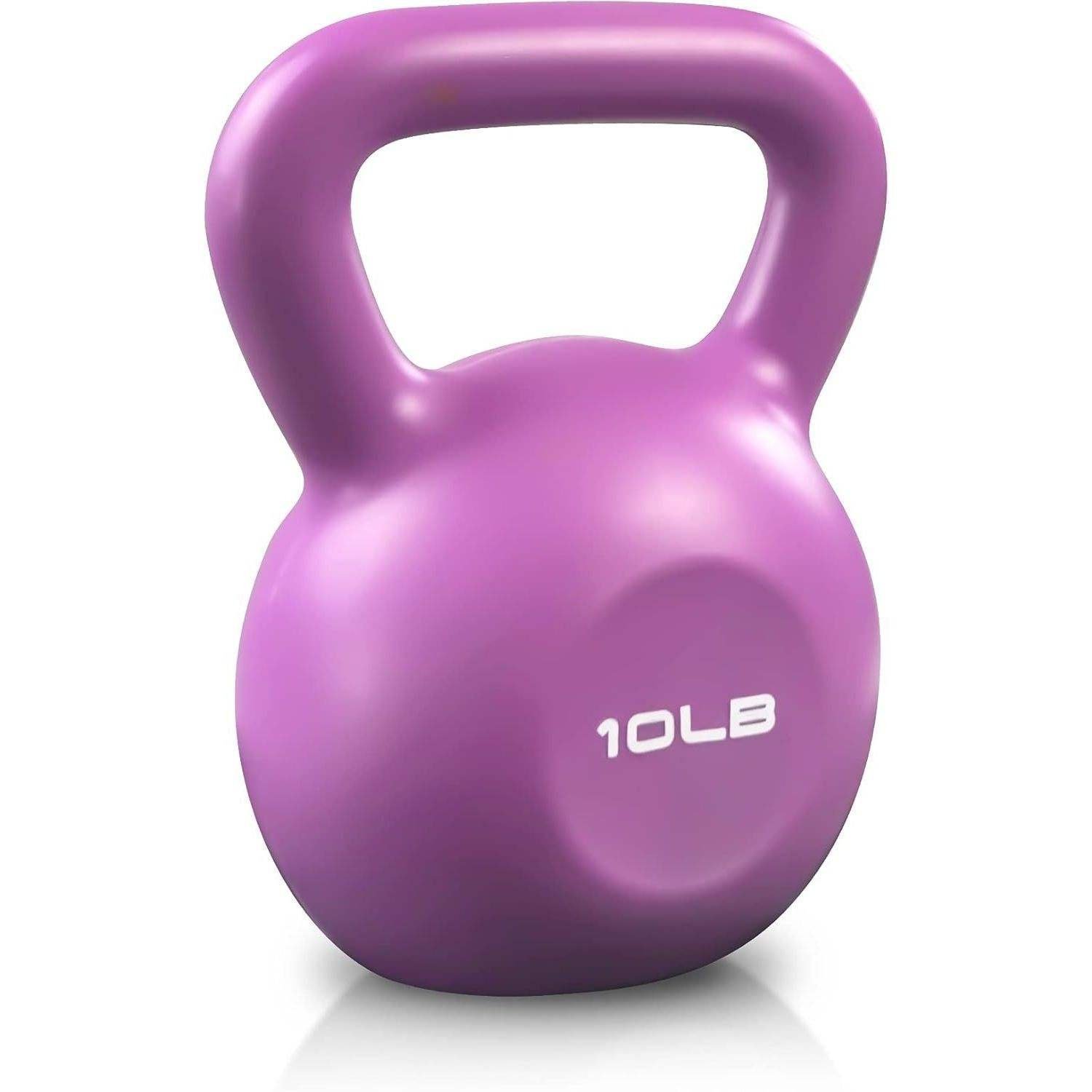 10Lb Vinyl Coated Kettlebell – Comfortable Grip Strength Training Equipment for Home Workouts - Buy Online at SimraCart