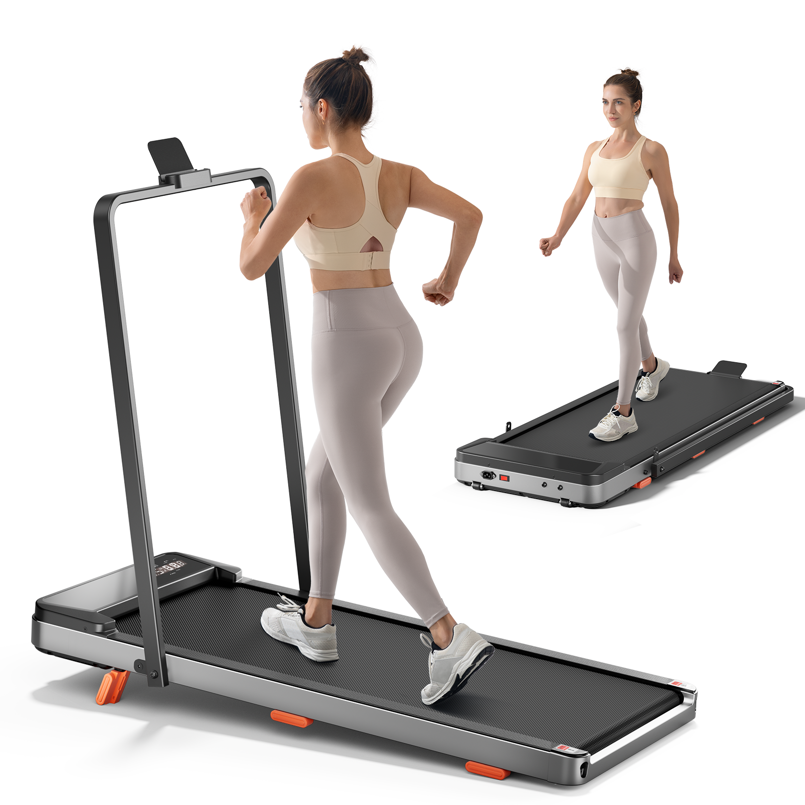 Foldable Under Desk Walking Pad - 2.5HP Treadmill with LED Display and Incline for Home Office - Buy Online at SimraCart
